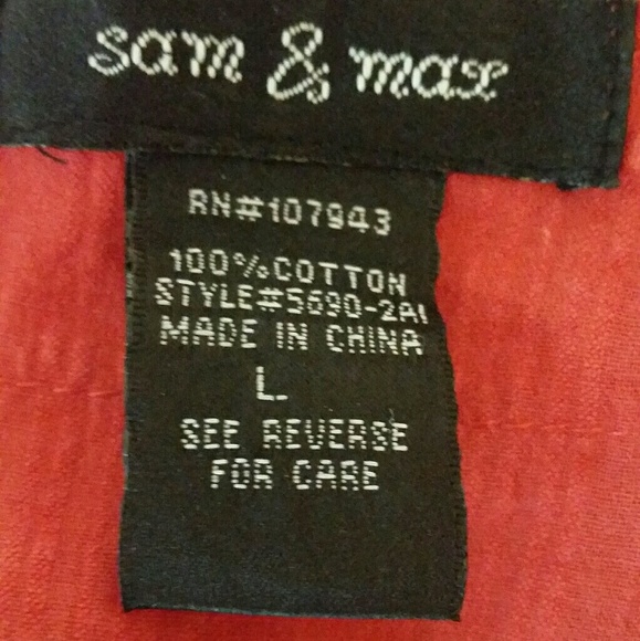 Sam & Max blood orange Tank Top - Picture 3 of 3